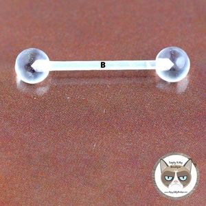 Barbell Clear Piercing Stud